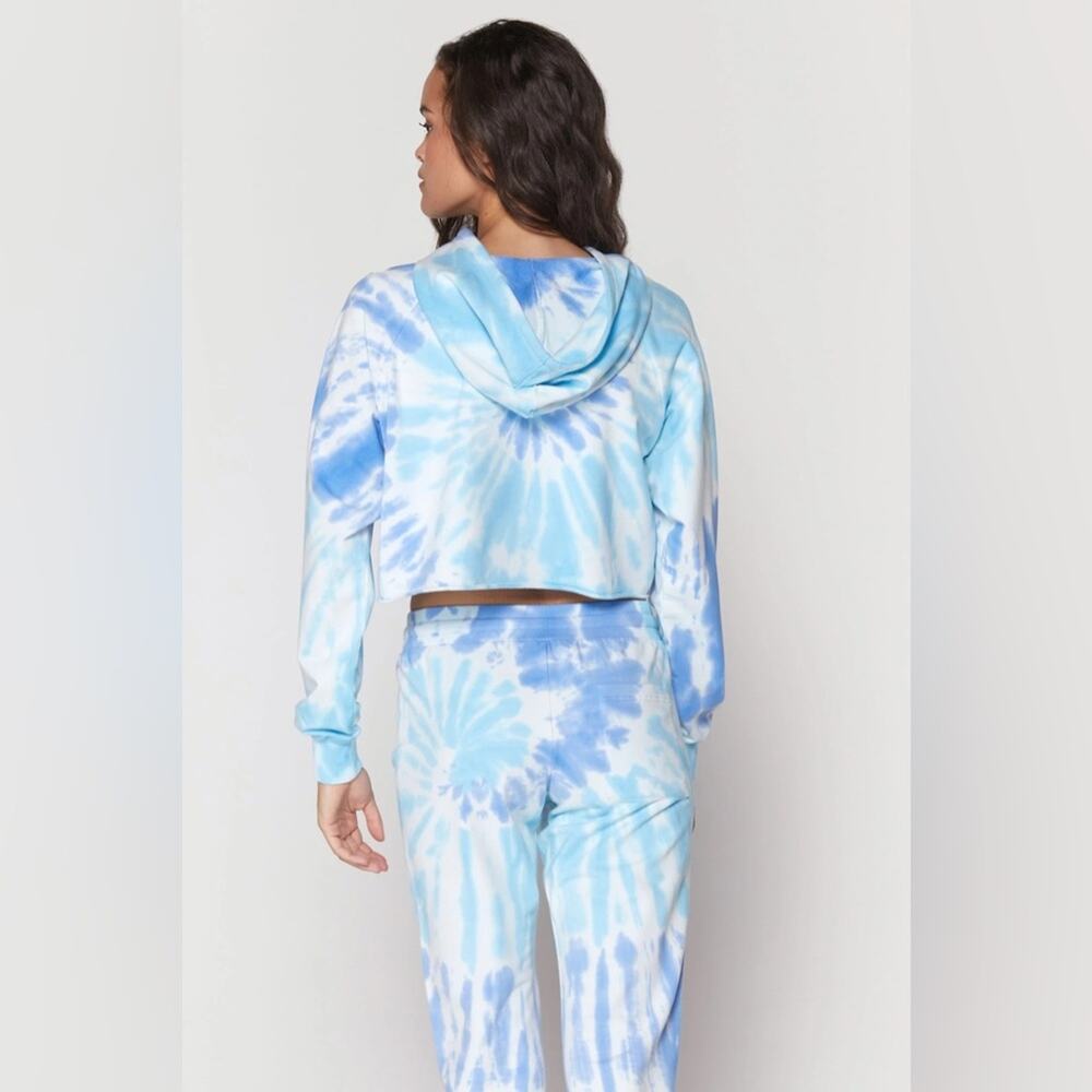 SPIRITUAL GANGSTER Womens Tie Dye Cropped Long Sleeve Hoodie Top Size Small - Picture 2 of 8